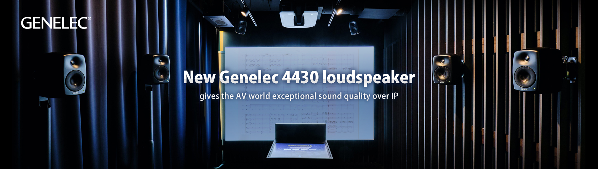 New Genelec 4430 loudspeaker gives the AV world exceptional sound quality over IP