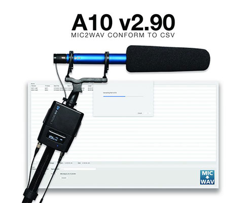 Announcing v2.90 for the A10 Digital Wireless System and Mic2Wav
