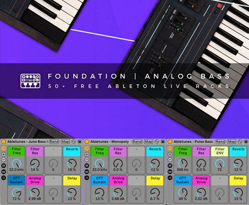 Abletunes releases Foundation Analog Bass - Free Ableton Live Instruments Pack