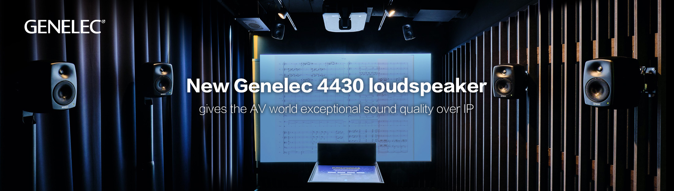New Genelec 4430 loudspeaker gives the AV world exceptional sound quality over IP