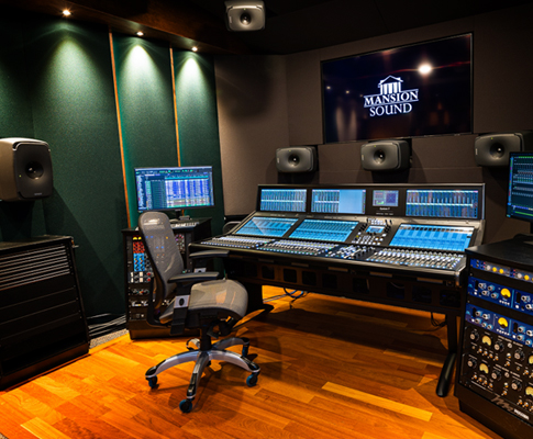 Mansion Sound Unveils State of the Art Audio Studio for Music, Film & Television, Centered on Best-in-Class Solid State Logic Consoles