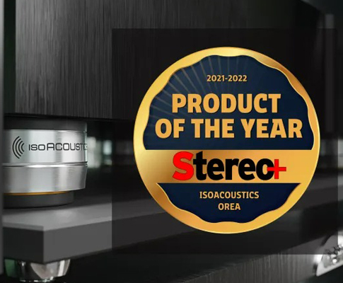IsoAcoustics OREA Series Wins 2021-2022 Stereo+ Product of The Year Award