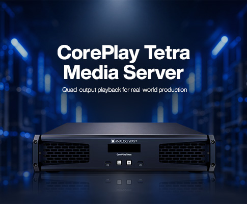 CorePlay Tetra Media Server - Quad-output playback for real-world production